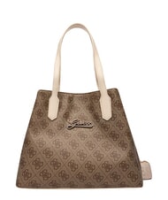 GUESS GIRL MINI ME Torba na ramię z paskiem na ramię 4g aop beżowy biały - Torby damskie - 5