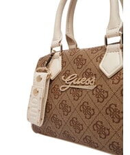 GUESS GIRL MINI ME Mała torebka z paskiem na ramię 4g aop beżowy biały - Torby damskie - 6