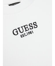 GUESS KIDS Koszulka z długim rękawem, elastyczna czysto biały - Koszulka dziecięca - 3