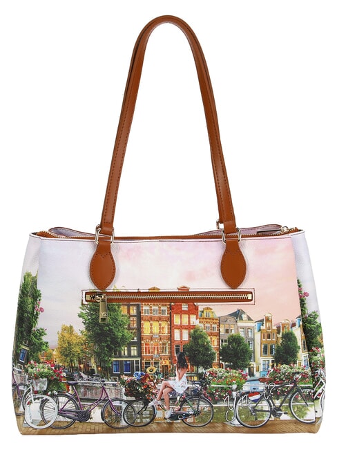 YESBAG Torba na zakupy, torba na ramię rzeka kwiat&oacute;w - Torby damskie