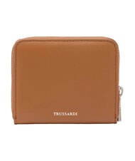 TRUSSARDI SOCIETY Portfel sk&oacute;rzany nowy brandy - Portfele damskie - 3