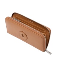 TRUSSARDI SOCIETY Portfel zapinany na suwak nowy brandy - Portfele damskie - 2