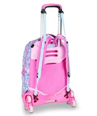 SJGANG GLOW LED UNICORN GIRL Plecak na k&oacute;łkach 3 w 1 miękki liliowy - Plecaki z w&oacute;zkiem - 3