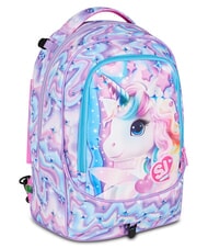 SJGANG GLOW LED UNICORN GIRL Plecak na k&oacute;łkach 3 w 1 miękki liliowy - Plecaki z w&oacute;zkiem - 6