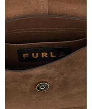 FURLA FLOW Torebka z paskiem na ramię odcienie czekolady - Torby damskie - 4