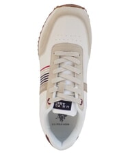 U.S. POLO ASSN. XIRIO Adidasy ecru-biało-czerwony - Buty męskie - 3