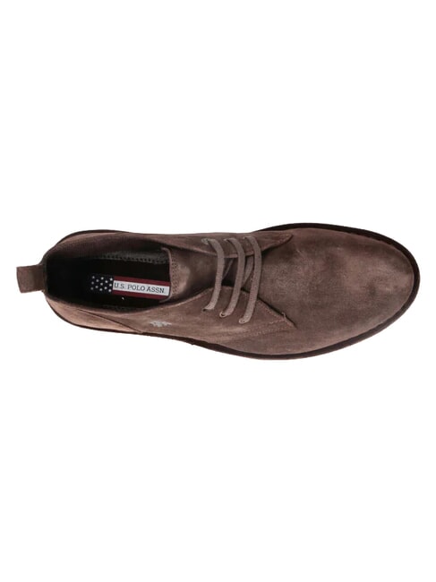 MUST Buty ze sk&oacute;ry zamszowej czekoladowy brąz - Buty męskie