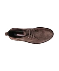 U.S. POLO ASSN. MUST Buty ze sk&oacute;ry zamszowej czekoladowy brąz - Buty męskie - 4