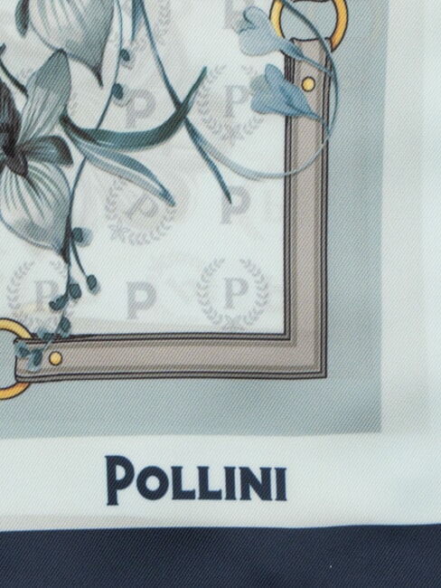 FIORI2 Szalik niebieskie kwiaty2 - Szaliki